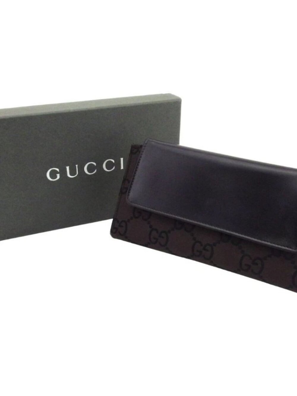 GUCCI Purse Brown black Women Authentic secondhand